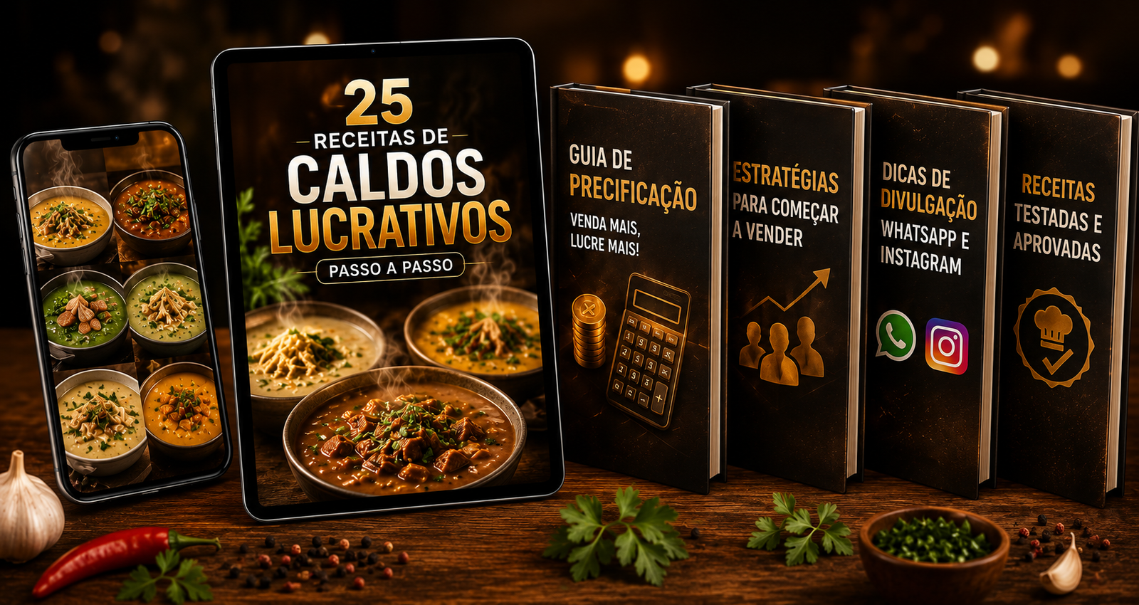 Ebook Caldos Lucrativos + bônus